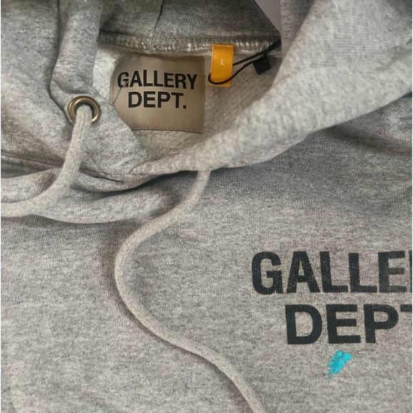 GALLERY DEPT Gray Painter Logo Hoodie - Picture 3 of 10